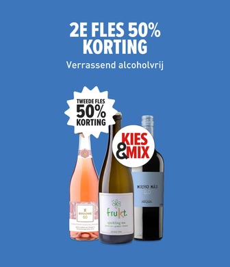 Kies en mix alcoholvrij: nu 2e fles halve prijs